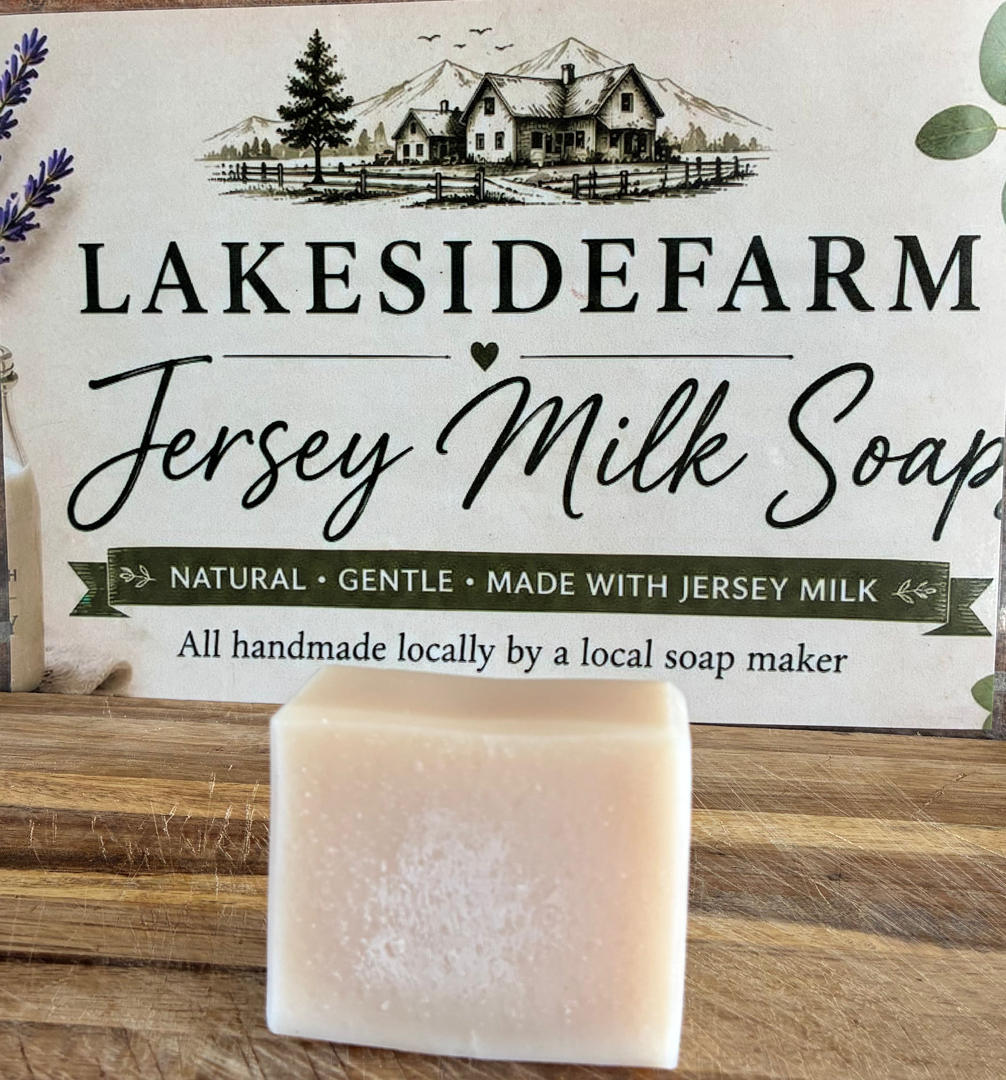Pure jersey milk soap